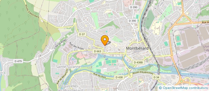 localisation de l'entreprise MONSIEUR KEVIN DAVAILLES  MONTBELIARD