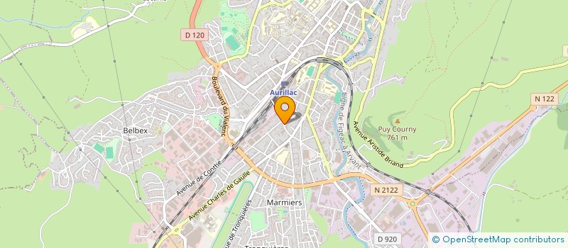 localisation de l'entreprise MONSIEUR KEVIN DE ALMEIDA à AURILLAC