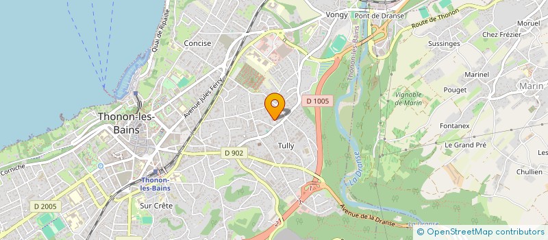 localisation de l'entreprise MONSIEUR KEVIN DE ALMEIDA NUNES à THONON-LES-BAINS