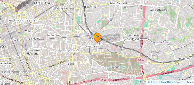 localisation de l'entreprise MONSIEUR KEVIN DE CESARE à MARSEILLE