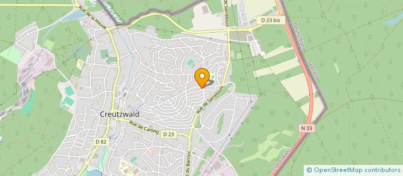 localisation de l'entreprise MONSIEUR KEVIN DE FREITAS  CREUTZWALD