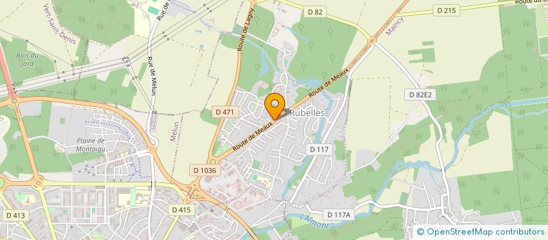 localisation de l'entreprise MONSIEUR KEVIN DE PINA  RUBELLES