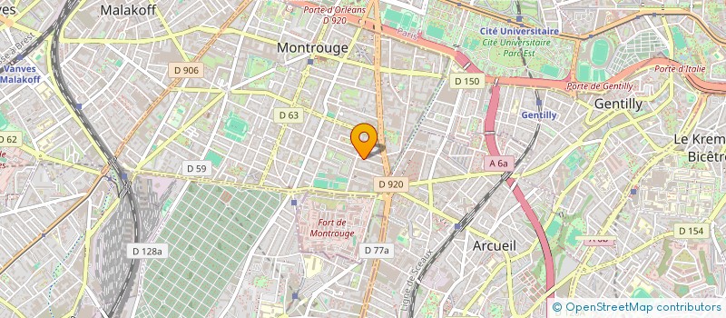 localisation de l'entreprise MONSIEUR KEVIN DE SOUSA  MONTROUGE