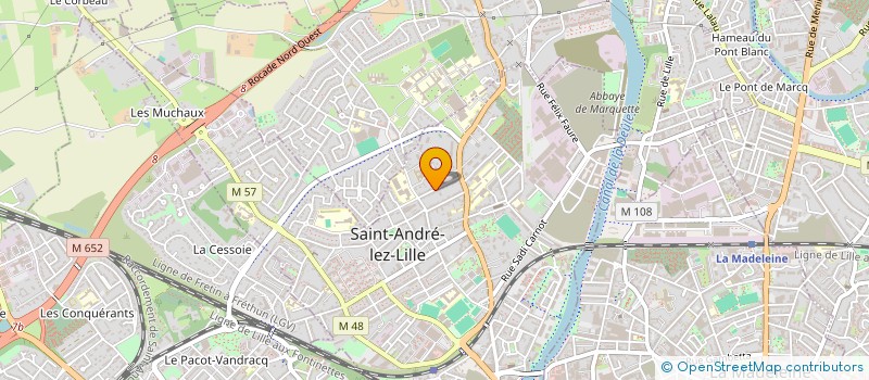 localisation de l'entreprise MONSIEUR KEVIN DEBLAERE  SAINT-ANDRE-LEZ-LILLE