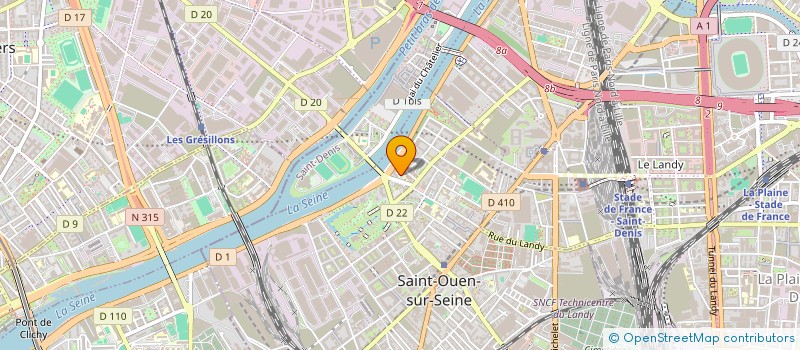 localisation de l'entreprise MONSIEUR KEVIN DECLERCK à SAINT-OUEN-SUR-SEINE