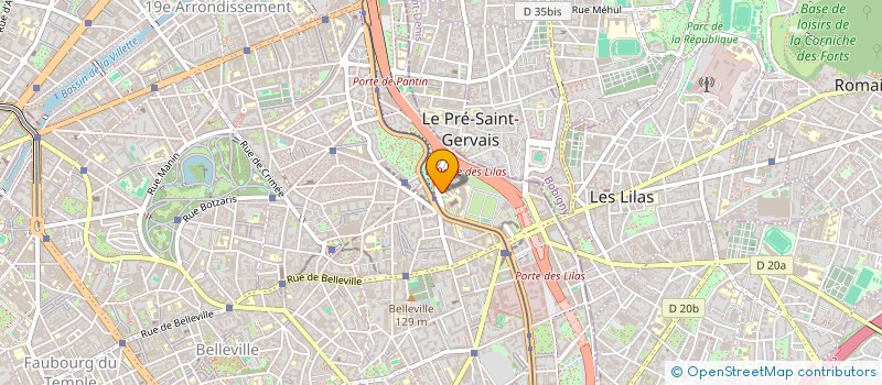 localisation de l'entreprise MONSIEUR KEVIN DEGUISNE  PARIS 19