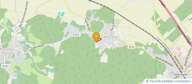 localisation de l'entreprise MONSIEUR KEVIN DEHARBE  MONTAIGU