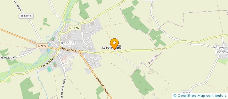 localisation de l'entreprise MONSIEUR KEVIN DELANEAU  BREZOLLES