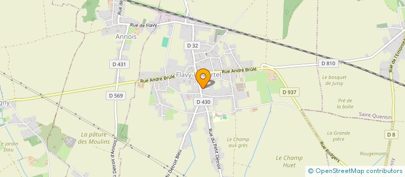 localisation de l'entreprise MONSIEUR KEVIN DELAPORTE à FLAVY-LE-MARTEL