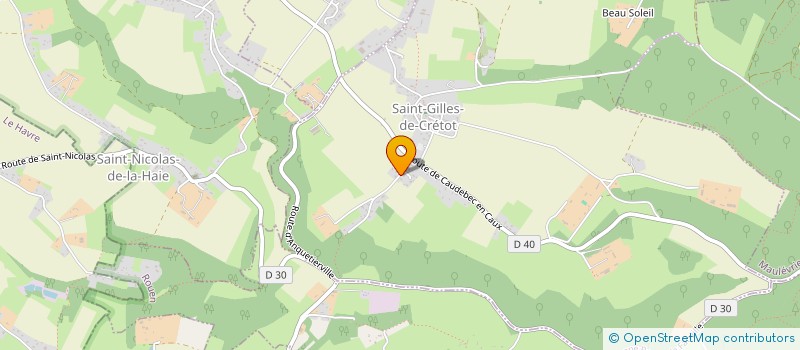 localisation de l'entreprise MONSIEUR KEVIN DELASALLE  SAINT-GILLES-DE-CRETOT