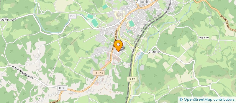 localisation de l'entreprise MONSIEUR KEVIN DELBOS  GOURDON