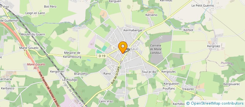 localisation de l'entreprise MONSIEUR KEVIN DELCROIX à LANDAUL