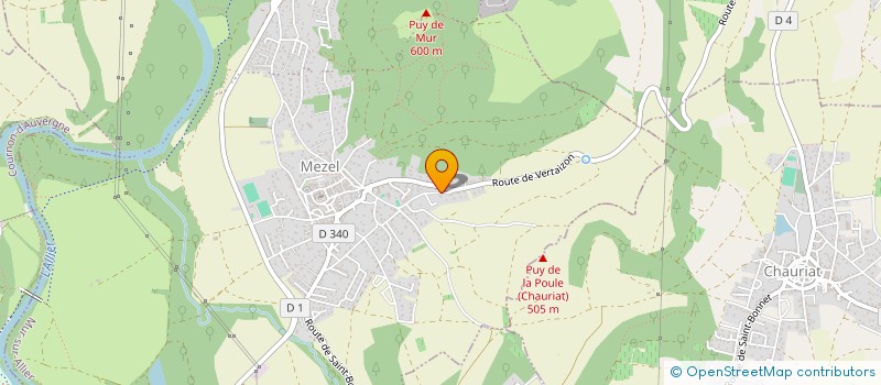 localisation de l'entreprise MONSIEUR KEVIN DELETANG  MUR-SUR-ALLIER