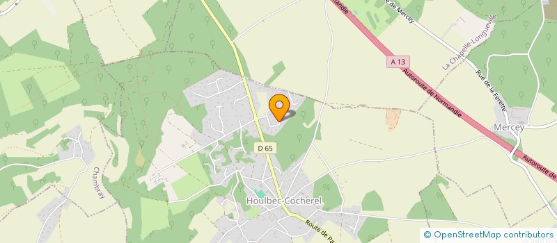 localisation de l'entreprise MONSIEUR KEVIN DELISLE  HOULBEC-COCHEREL