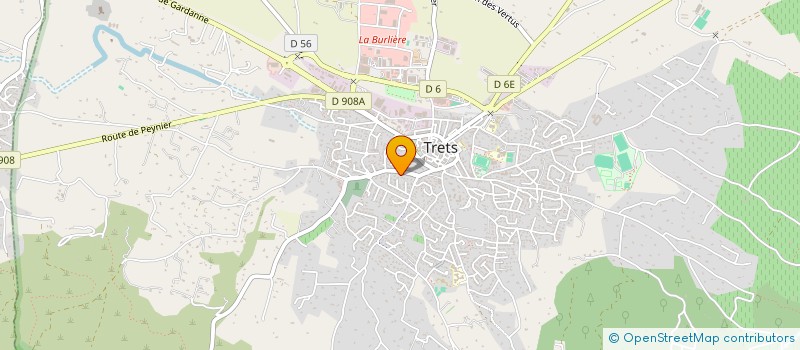 localisation de l'entreprise MONSIEUR KEVIN DELMAS  TRETS