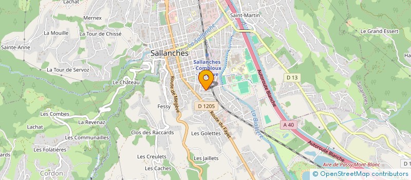 localisation de l'entreprise MONSIEUR KEVIN DELMOTTE  SALLANCHES