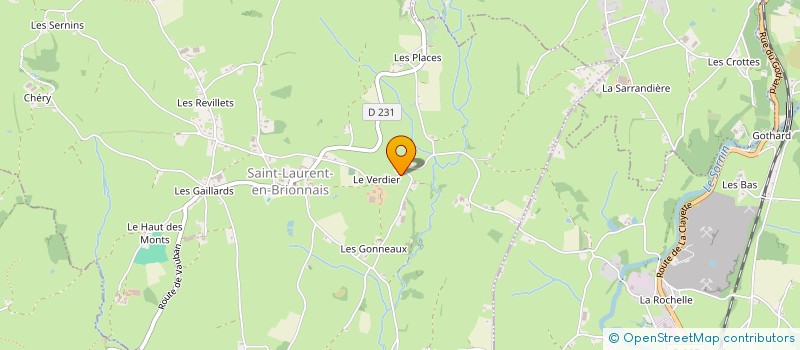 localisation de l'entreprise MONSIEUR KEVIN DELPHIN  SAINT-LAURENT-EN-BRIONNAIS