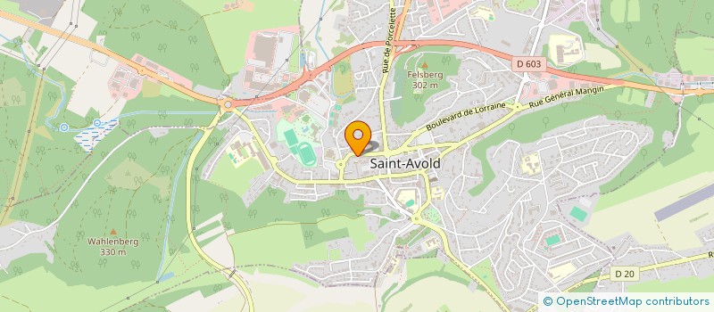 localisation de l'entreprise MONSIEUR KEVIN DEMANGE  SAINT-AVOLD