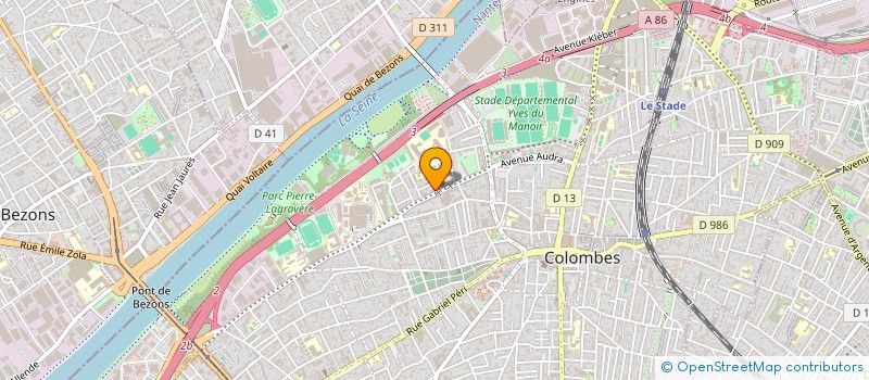 localisation de l'entreprise MONSIEUR KEVIN DENNEMONT  COLOMBES