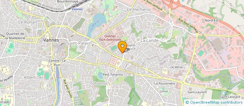 localisation de l'entreprise MONSIEUR KEVIN DENOUILLE à VANNES