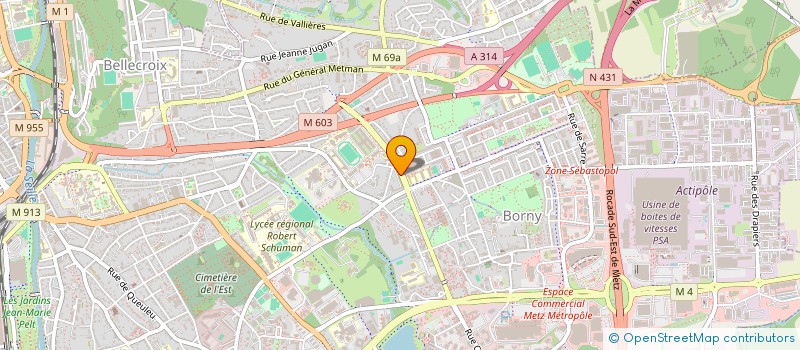 localisation de l'entreprise MONSIEUR KEVIN DEPOILLY  METZ