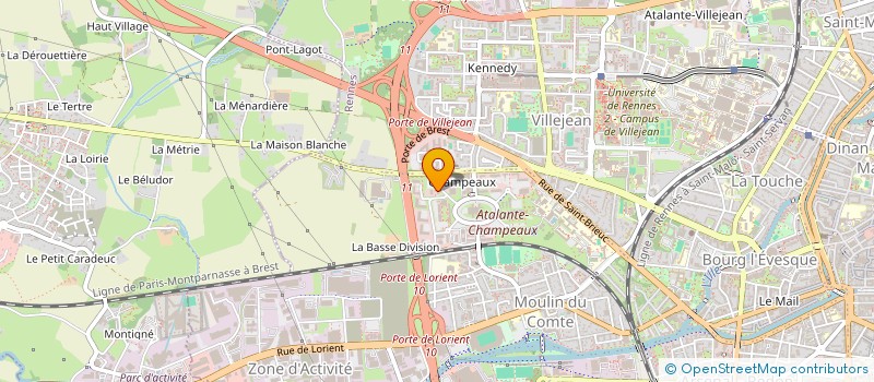 localisation de l'entreprise MONSIEUR KEVIN DESCAMPS  RENNES