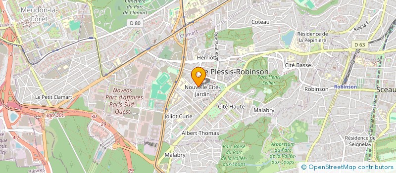 localisation de l'entreprise MONSIEUR KEVIN DESCOURS à LE PLESSIS-ROBINSON