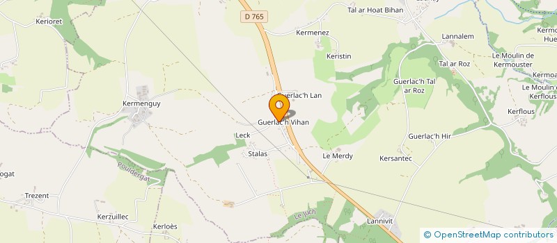 localisation de l'entreprise MONSIEUR KEVIN DESILLES  LE JUCH