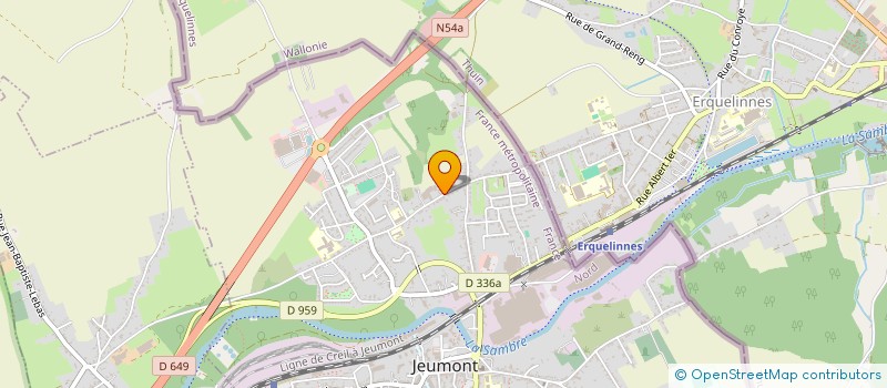 localisation de l'entreprise MONSIEUR KEVIN DESQUILBET  JEUMONT