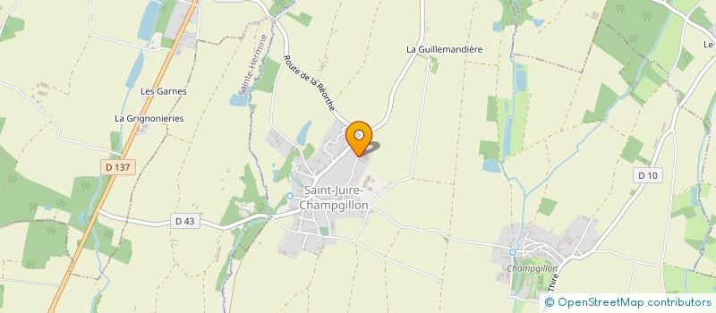 localisation de l'entreprise MONSIEUR KEVIN DEVAUX à SAINT-JUIRE-CHAMPGILLON