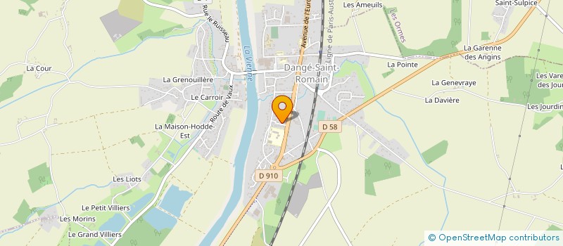 localisation de l'entreprise MONSIEUR KEVIN DEVERGNE  DANGE-SAINT-ROMAIN