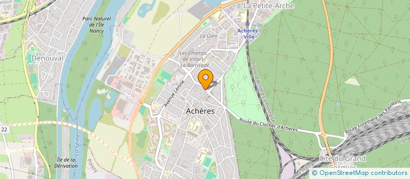 localisation de l'entreprise MONSIEUR KEVIN DEVESSE  ACHERES