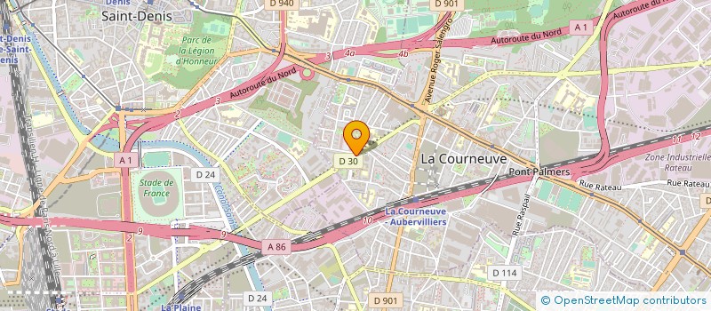 localisation de l'entreprise MONSIEUR KEVIN DEVILLE à LA COURNEUVE