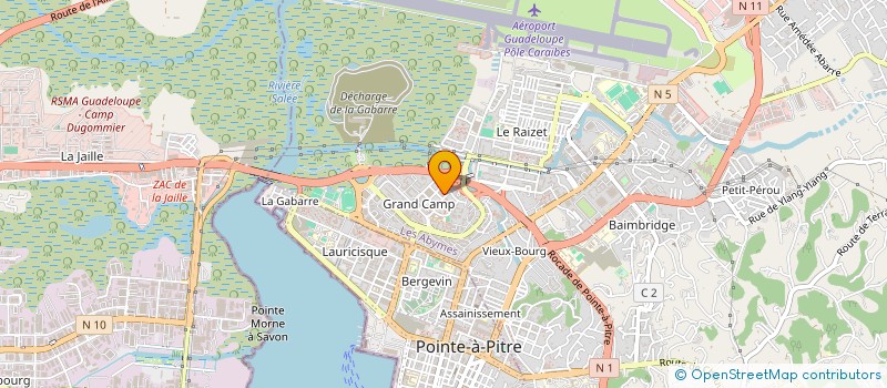 localisation de l'entreprise MONSIEUR KEVIN DIEUDONNE à LES ABYMES