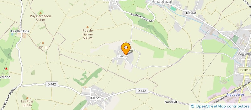 localisation de l'entreprise MONSIEUR KEVIN DIJOUX  CHAPTUZAT