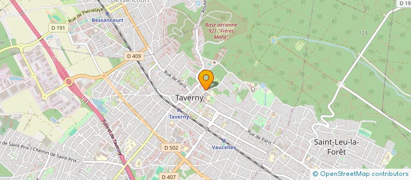 localisation de l'entreprise MONSIEUR KEVIN DOIZON--PFISTER  TAVERNY