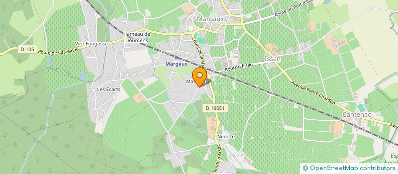 localisation de l'entreprise MONSIEUR KEVIN DOMINIQUE  MARGAUX-CANTENAC