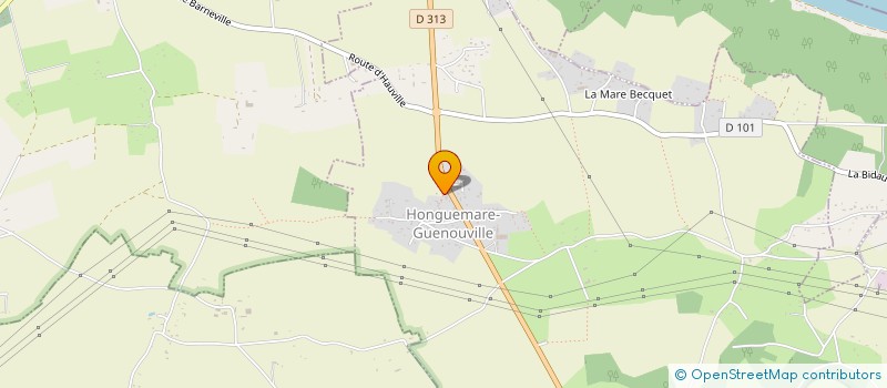 localisation de l'entreprise MONSIEUR KEVIN DORE  HONGUEMARE-GUENOUVILLE