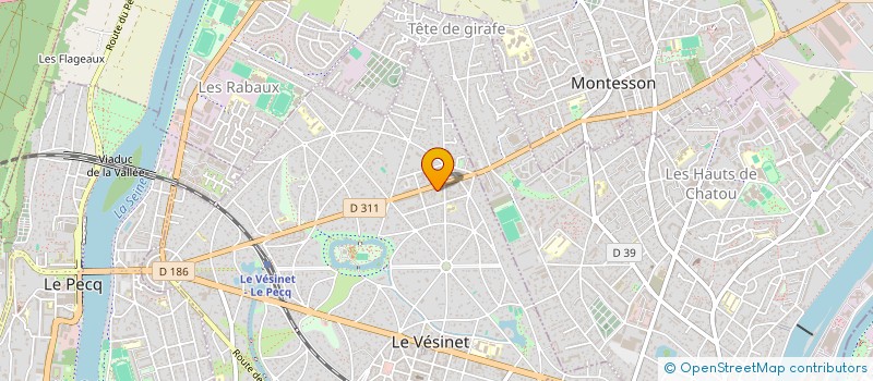 localisation de l'entreprise MONSIEUR KEVIN DORWLING CARTER  LE VESINET