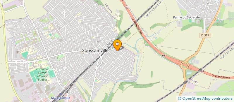 localisation de l'entreprise MONSIEUR KEVIN DOS SANTOS GARCIA  GOUSSAINVILLE