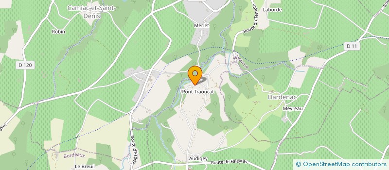 localisation de l'entreprise MONSIEUR KEVIN DOUSSE  BLESIGNAC