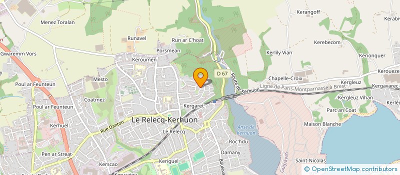 localisation de l'entreprise MONSIEUR KEVIN DROGUET à LE RELECQ-KERHUON