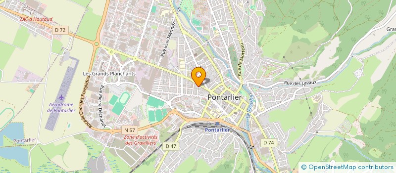 localisation de l'entreprise MONSIEUR KEVIN DUBOSCLARD  PONTARLIER