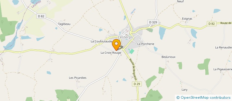 localisation de l'entreprise MONSIEUR KEVIN DUCHIRON à LESTERPS