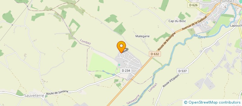 localisation de l'entreprise MONSIEUR KEVIN DUDAS  LOMBEZ