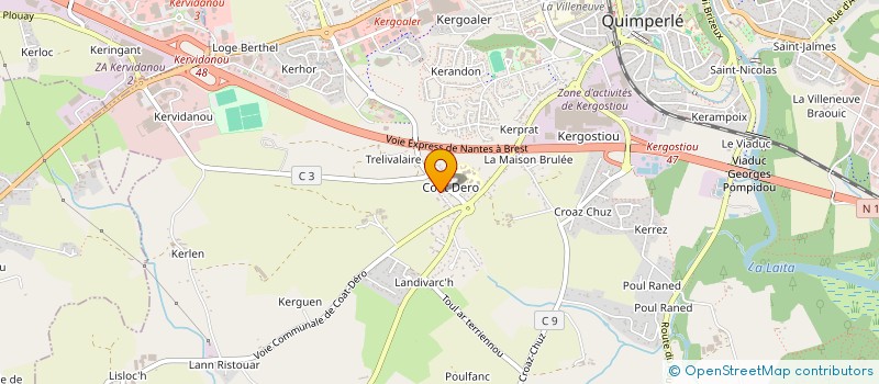 localisation de l'entreprise MONSIEUR KEVIN DUIGOU à QUIMPERLE