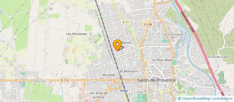 localisation de l'entreprise MONSIEUR KEVIN DUJARDIN  SALON-DE-PROVENCE