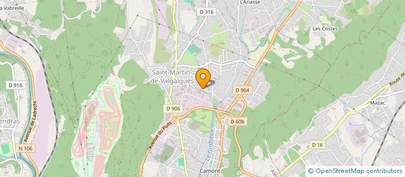 localisation de l'entreprise MONSIEUR KEVIN DUMAS  SAINT-MARTIN-DE-VALGALGUES