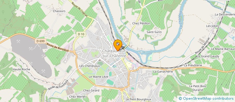 localisation de l'entreprise MONSIEUR KEVIN DUPUIS à CHATEAUNEUF-SUR-CHARENTE