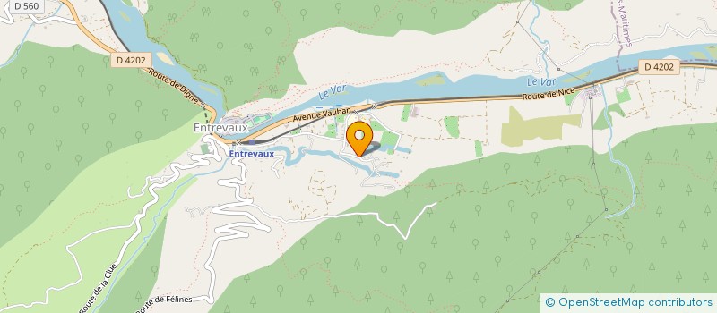 localisation de l'entreprise MONSIEUR KEVIN DURAND  ENTREVAUX